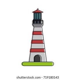 lighthouse nautical icon image 