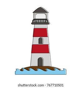 Lighthouse navigation symbol