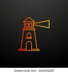 Lighthouse nolan icon. Elements of global logistics set. Simple icon for websites, web design, mobile app, info graphics