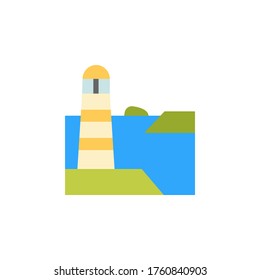 Lighthouse, ocean icon. Simple color vector elements of saving marine icons for ui and ux, website or mobile application