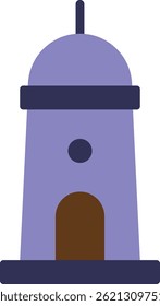 Farol Oceano Ícone Vetor Mar Ilustração plana