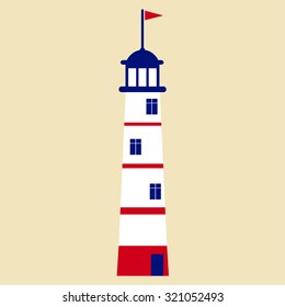 lighthouse on the background