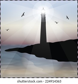 lighthouse on the coast
