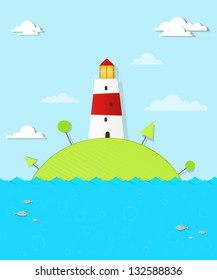 Lighthouse on the island