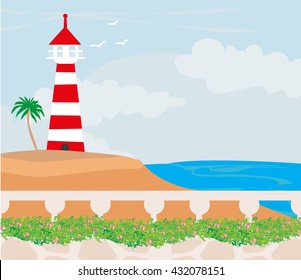 Lighthouse on the island