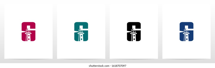 Lighthouse On Letter Logo Design G