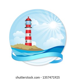lighthouse on the sea