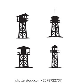 lighthouse  Sailing symbols vector art 