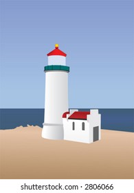 lighthouse, sea