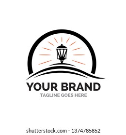 Lighthouse, and sea logo
