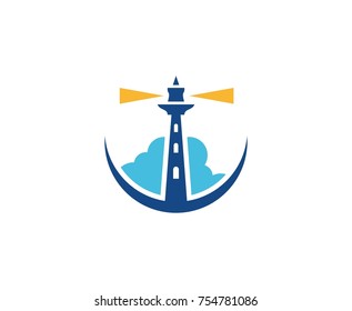 Lighthouse sea logo