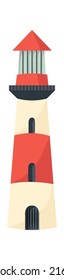 Lighthouse Sea Nautical Element. Vector illustration