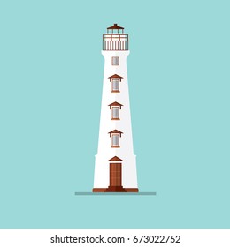 lighthouse sea ocean tower maritime water sailing building architecture vector