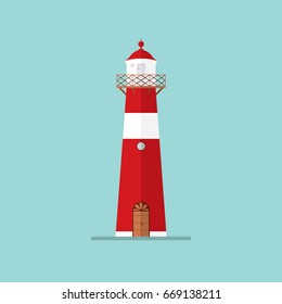 lighthouse sea tower maritime water building architecture vector