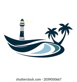 lighthouse of the sea, vector artwork