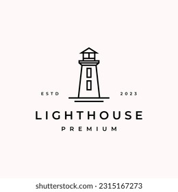 Lighthouse, Searchlight Logo Design Vector