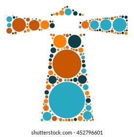 lighthouse shape vector design by color point