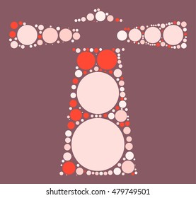 lighthouse shape vector design by color point