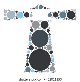 lighthouse shape vector design by color point