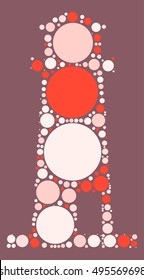 lighthouse shape vector design by color point