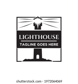 The lighthouse shines with a unique frame