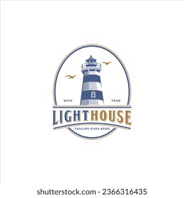 Imagen vectorial del logotipo de diseño del Lighthouse Shore Beacon