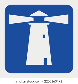 Signo de faro Ilustración vectorial de símbolo