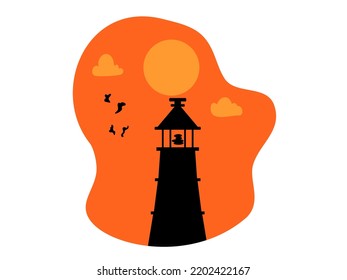 lighthouse silhouette in the afternoon

Keywords language: English