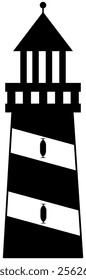 Lighthouse Silhouette.
Lighthouse black and white.
Lighthouse single element.