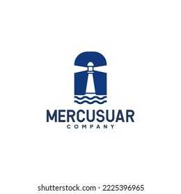 Lighthouse Silhouette Vector Creative Logo