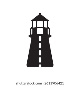 Lighthouse silhouette vector design illustration