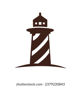 lighthouse simple logo icon vector design