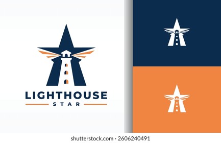  The Lighthouse Star Logo Design