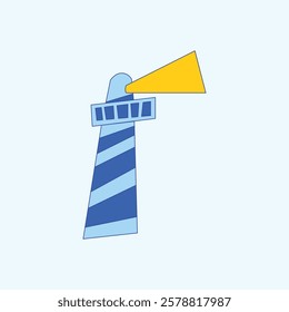 Lighthouse Summer Illustration for design needs, Landing Pages, Animation, Apps, Presentations, Content Creator and other Promotions
