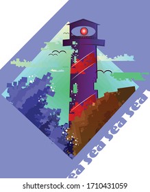 
un faro es un símbolo de ayudar a superar el peligro

