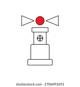LEUCHTTURM SYMBOL SYMBOL WEISSE FORM