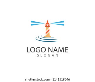 Lighthouse symbol illustration