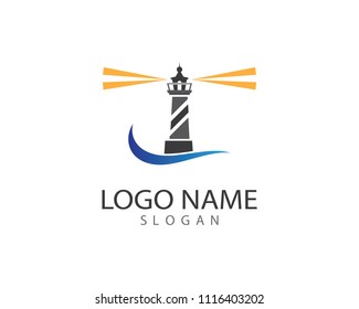 Lighthouse symbol illustration design