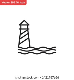 Lighthouse, lighthouse symbol vector icon
