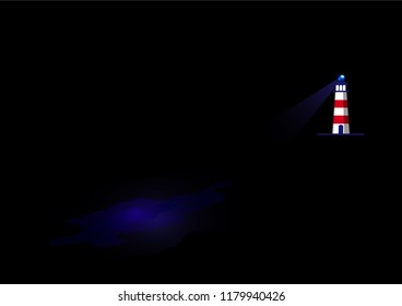 a lighthouse that illuminates the sea

