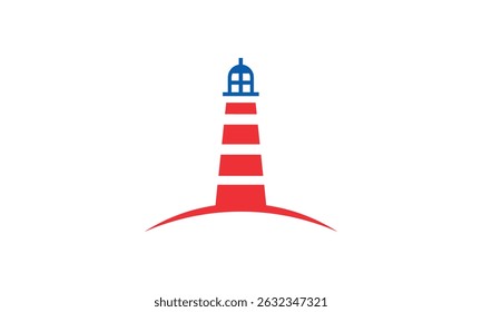 uma imagem gráfica com tema de farol, sobre um fundo branco. base gráfica vetorial.