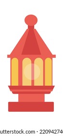 Lighthouse top icon. Vector illustration