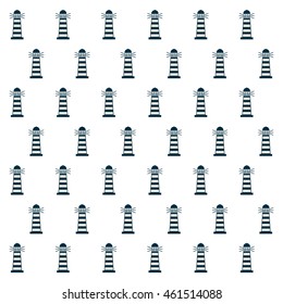 lighthouse tower guide pattern icon vector isolated graphic