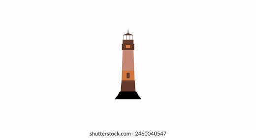 lighthouse tower icon logo design