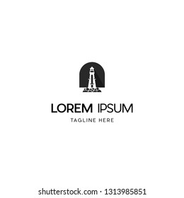 Lighthouse Tower Sailing Abstract Creative Business Modern Logo
