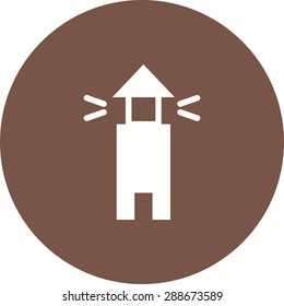 Lighthouse, tower, signal icon vector image. Can also be used for summer, recreation and fun. Suitable for use on mobile apps, web apps and print media.