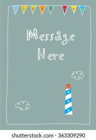 lighthouse tower thank you card