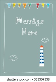 lighthouse tower thank you card