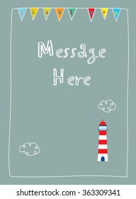 lighthouse tower thank you card