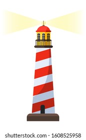 Cartoon Light House Illustration Vector Eps Stock Vector (Royalty Free ...